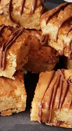 Blondies chocolat blanc et noix de pécan