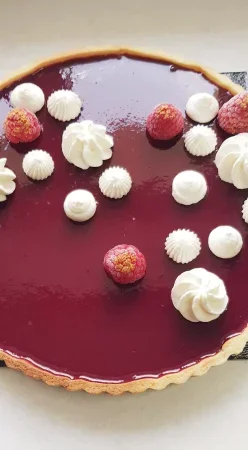 Tarte chocolat framboise