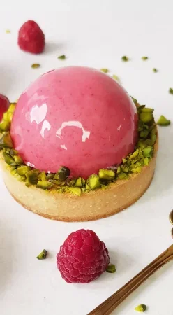 Tartelettes framboise et pistache