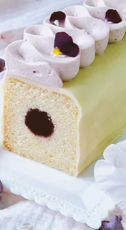 Cake fruits rouges et violette