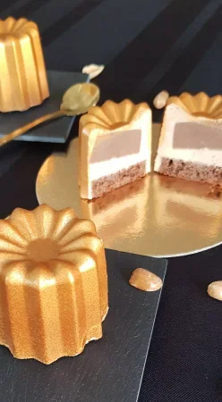 Entremet cacahuète et chocolat