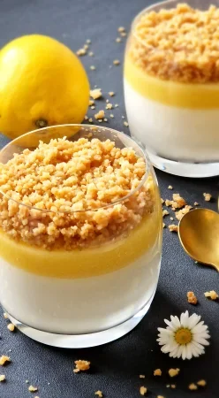 Verrine citron crumble