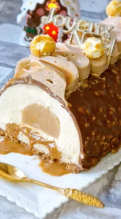Bûche popcorn et caramel