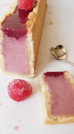 Flan à la framboise façon pâté croûte