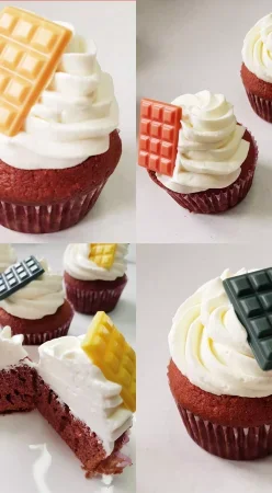 Red velvet façon cupcake