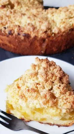 Gâteau crumble aux reine claude