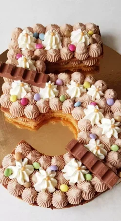 Number cake au nutella