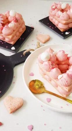 Symbole cake aux pralines roses au thermomix