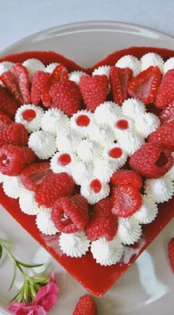 Bavarois vanille et framboise