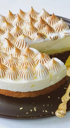 Gâteau mousse citron meringué