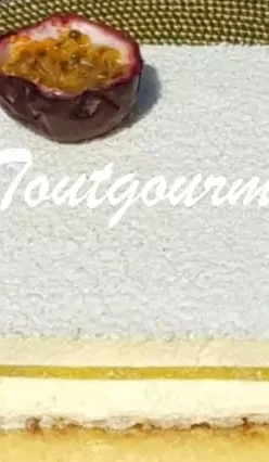 Entremet coco et passion