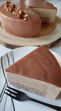 Entremet noisettes et praliné