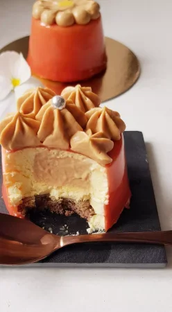 Entremet Dulcey et vanille