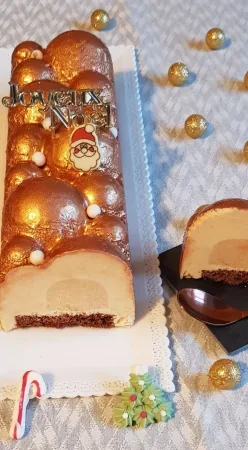 Bûche orange et pain d'épices