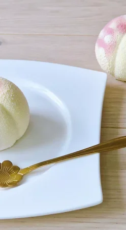 Entremet pêche melba