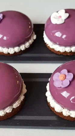 Entremet mûres et chocolat blanc