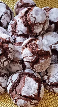 Craquelés au chocolat (crinkles)