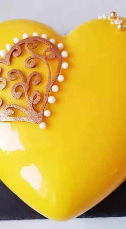 Entremet popcorn et caramel beurre salé