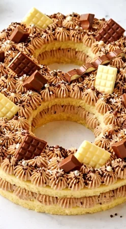 Number cake au kinder maxi
