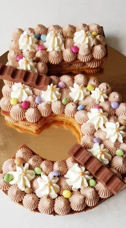Number cake au nutella