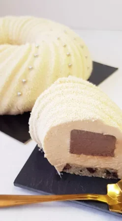 Entremet chocolat et caramel