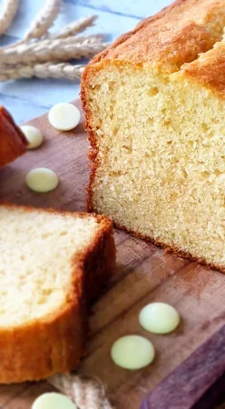 Cake au chocolat blanc