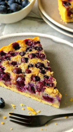 Tarte amandes et myrtilles