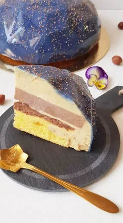 Entremet gianduja et noisette