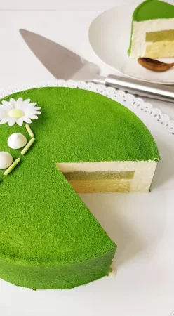 Entremet concombre et vanille