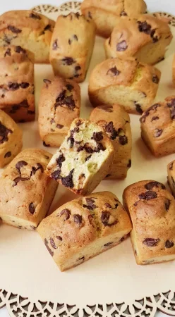 Minis cakes aux pépites de chocolat