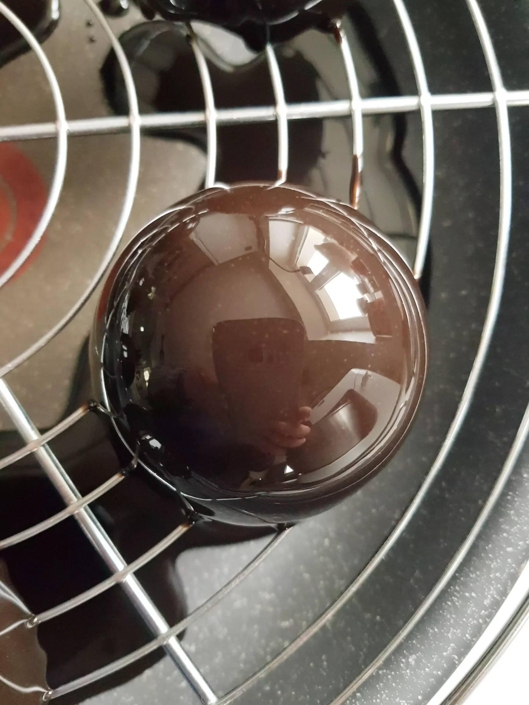 Glaçage miroir au cacao